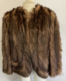 Vintage Brown Mink Fur Short Coat