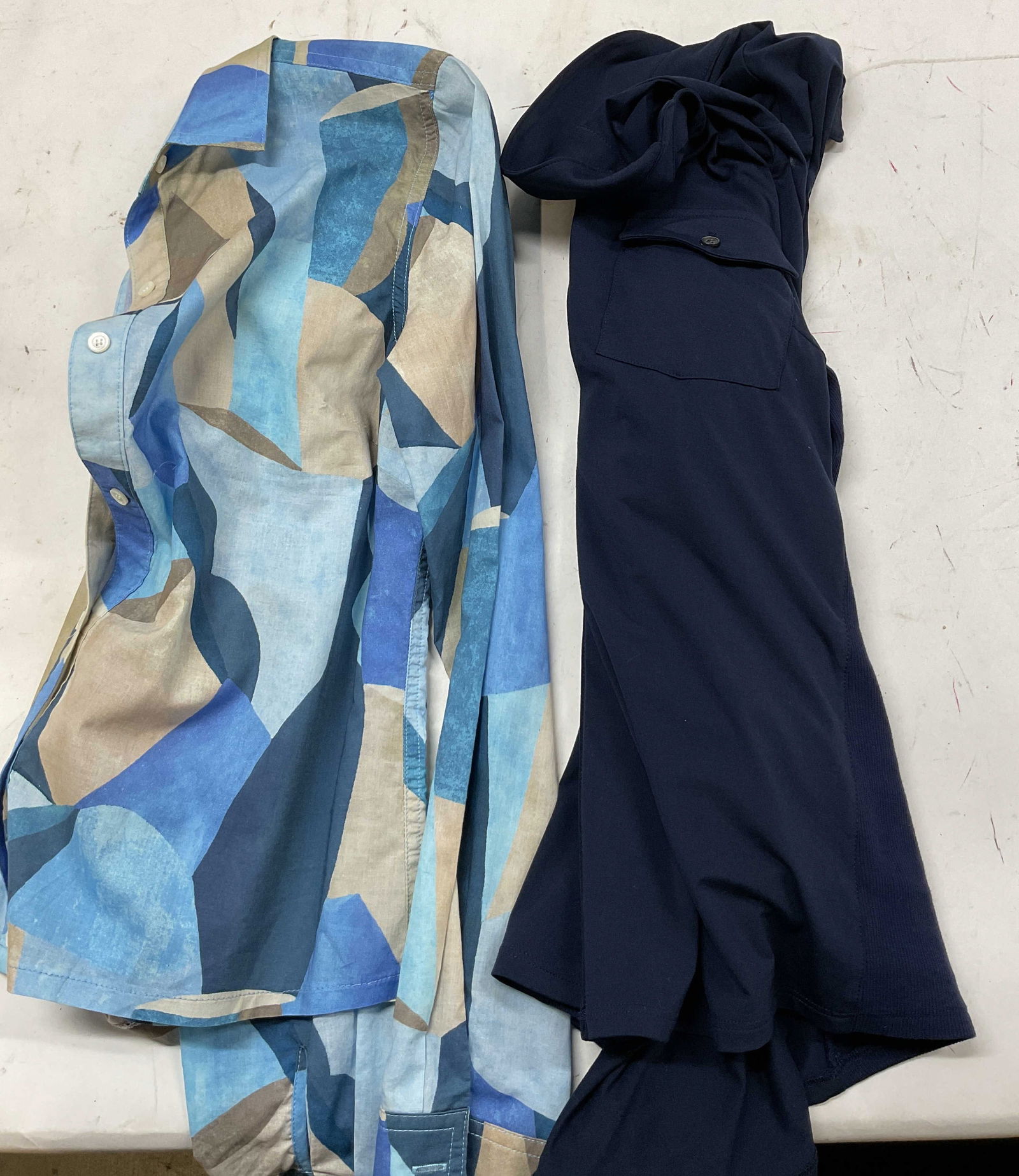 Group Lot 2 J. Mclaughlin Blue Patterned Tops+ (1 of 12)