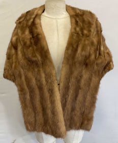 Adam Meldrum & Anderson Tan Mink Fur Cape