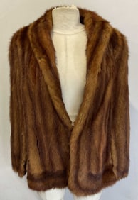 Vintage Brown Mink Fur Cape