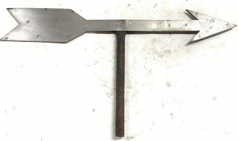 Vtg American Folk Art Metal Weathervane 10in