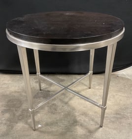 Pacific Coast Metal & Wood Round Side Table