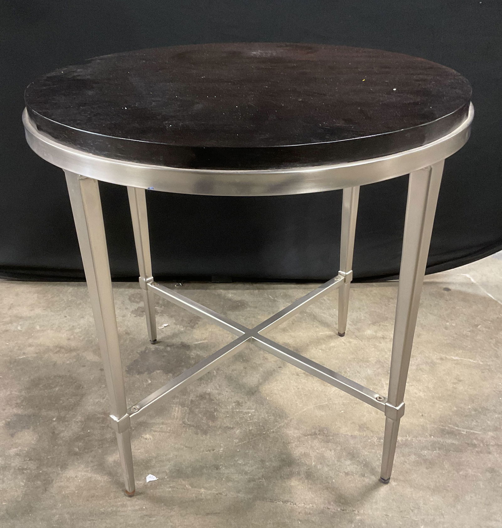 Pacific Coast Metal & Wood Round Side Table (1 of 7)