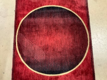 Nourison Parallels Red Luxcelle Red Runner 8ft