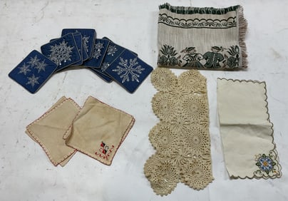 Lot 18 Table Linens, Crate&Barrel, India+