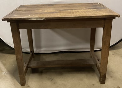 Vintage Rustic Wood Accent Table