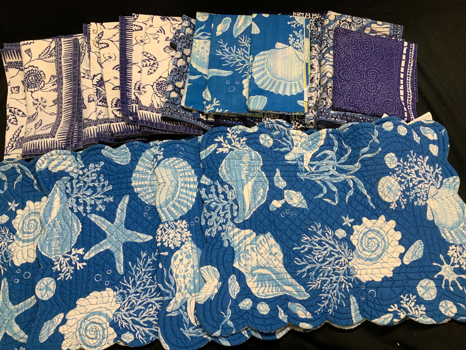 Lot 15+ Vntg Assorted Nautical Placemats & Napkins (1 of 10)