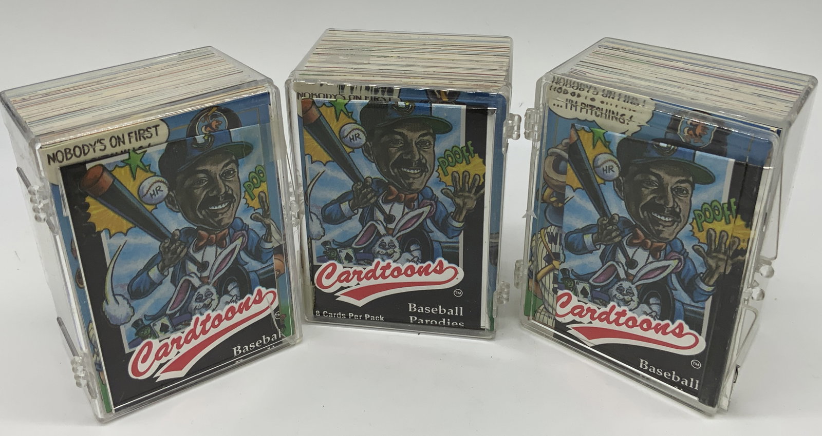 Lot 60+ 1993 CARDTOONS Baseball Trading Cards: Lot 60+ 1993 Cardtoons Baseball Trading Cards Group lot 60+ trading cards of 1993 CARDTOONS baseball collectible trading cards. Each trading card has its own image of figures & illustrations. Cards ha