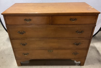Salt Box Colonial Wood Chest Of Drawers
