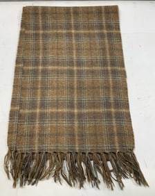 Designed by Larry Kane Plaid Wool Scarf SCOTLAND