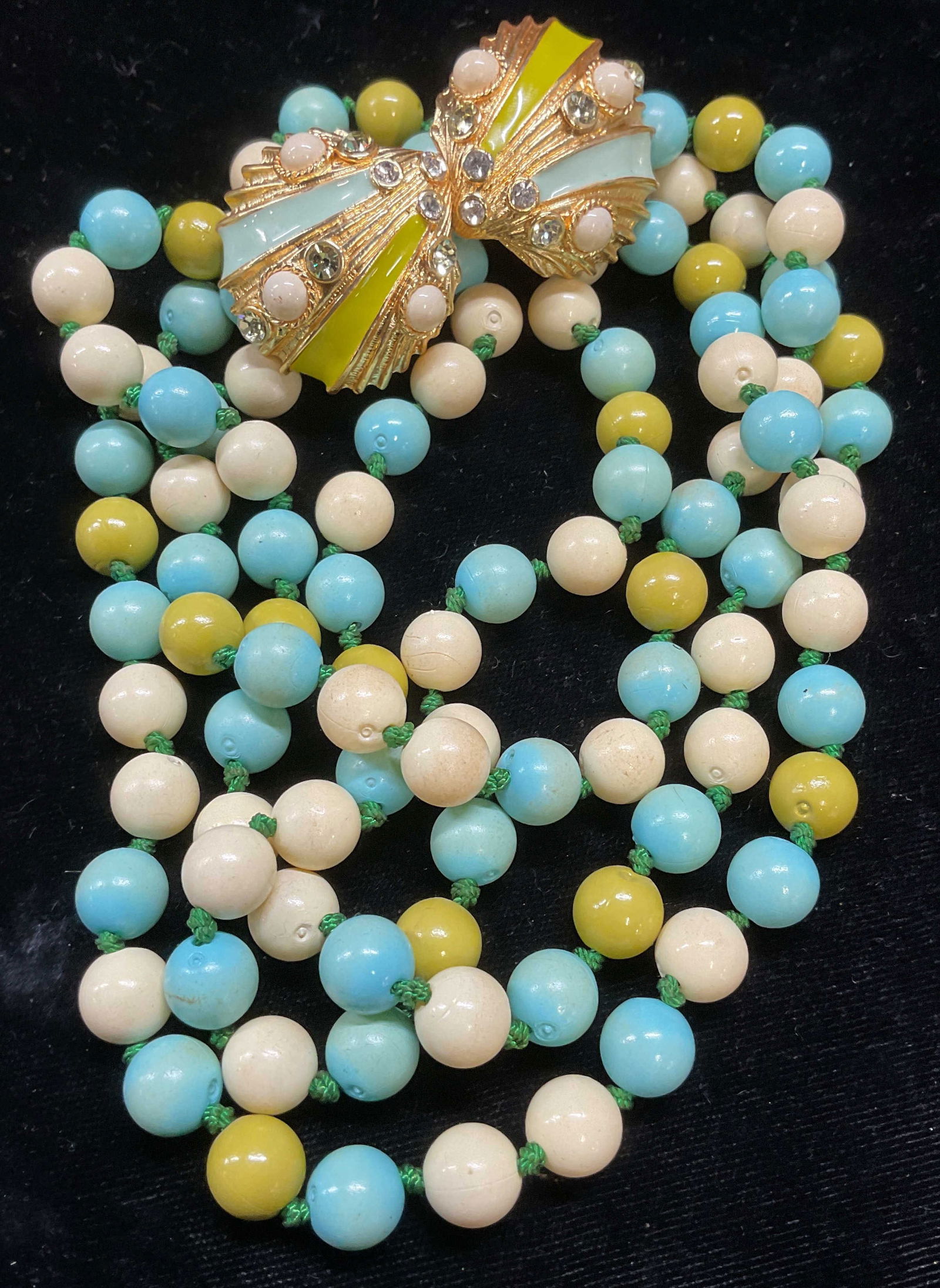 J Crew Blue & Green Beaded Necklace (1 of 6)