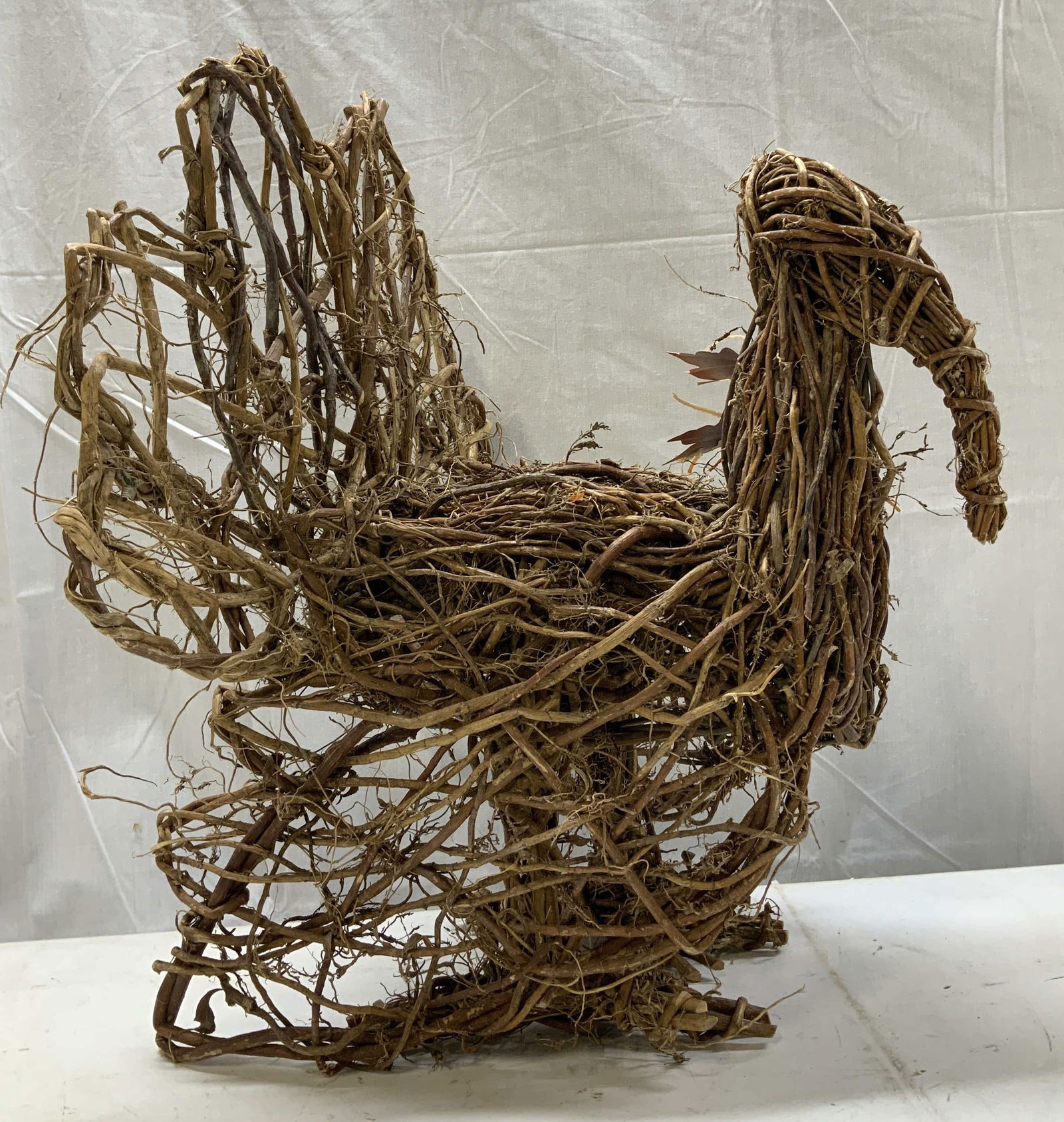 Hand Made Vine Turkey Sculpture 20in (1 of 6)