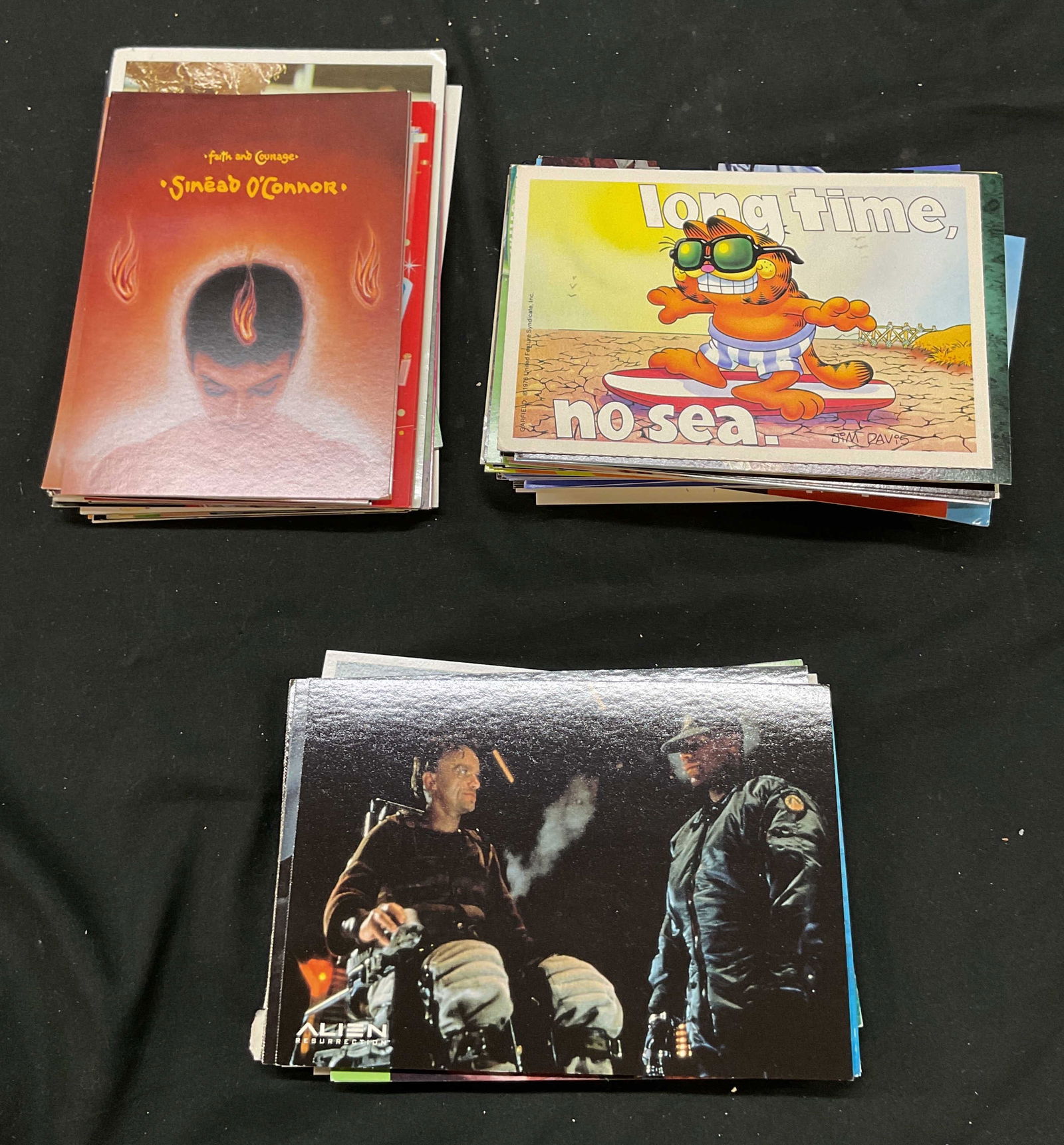 Group Lot 50+ TV, Movie & Entertainment Postcards: Group lot of 50+ assorted tv, movie, and entertainment related ephemeral postcards. Multiples of some. All measure approx 4 1/2 x 6 inches. Some wear consistent with exposure. Postcards, tv postcards,