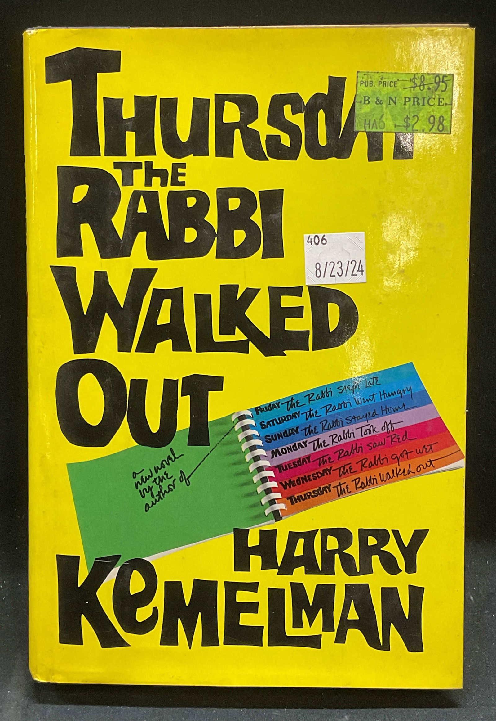 Harry Kemelman Rabbi Walked Out 1st Ed 1978 (1 of 6)