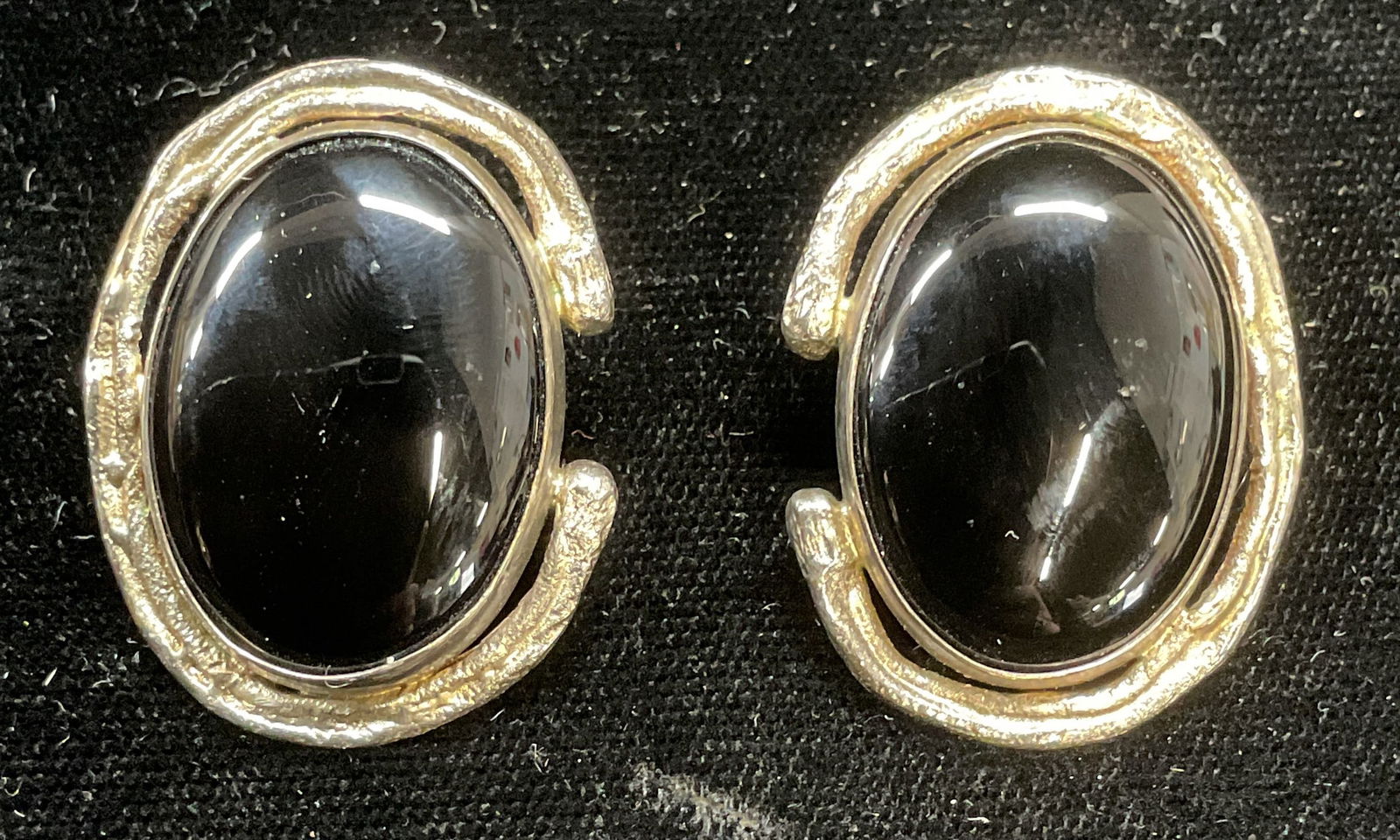 Avi Soffer Israel Sterling Silver Onyx Earrings (1 of 6)