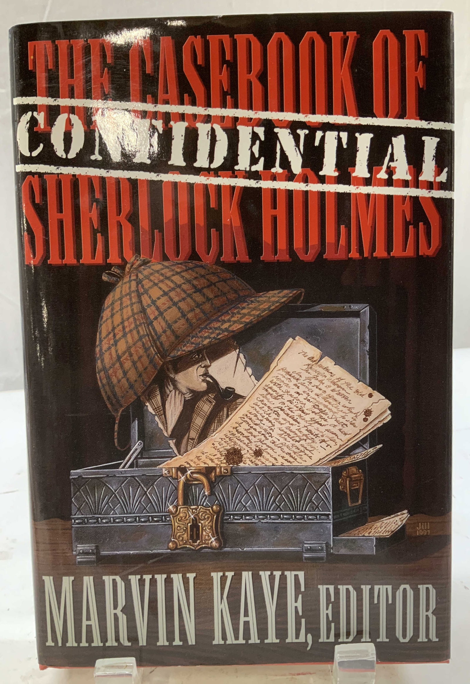 1998 Confidential Casebook Holmes 1st Ed Bk KAYE: The Confidential Casebook of Sherlock Holmes. Edited by Marvin Kaye. St. Martins Press, NEW YORK. Copyright February 1998. First Edition. Front cover features illustrations. Surface wear consistent to