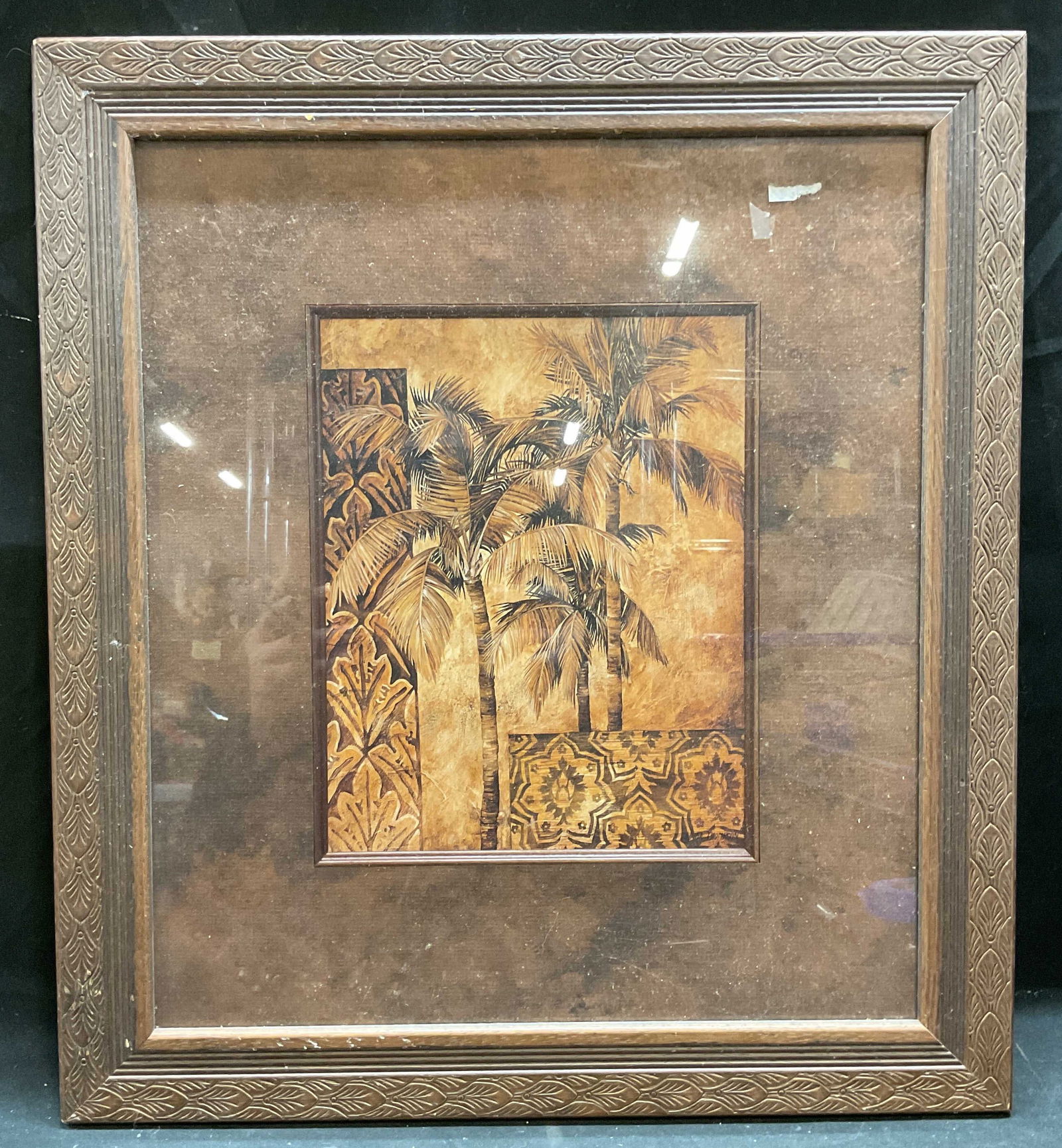 Framed Linda Thompson Palm Trees Lithograph (1 of 6)