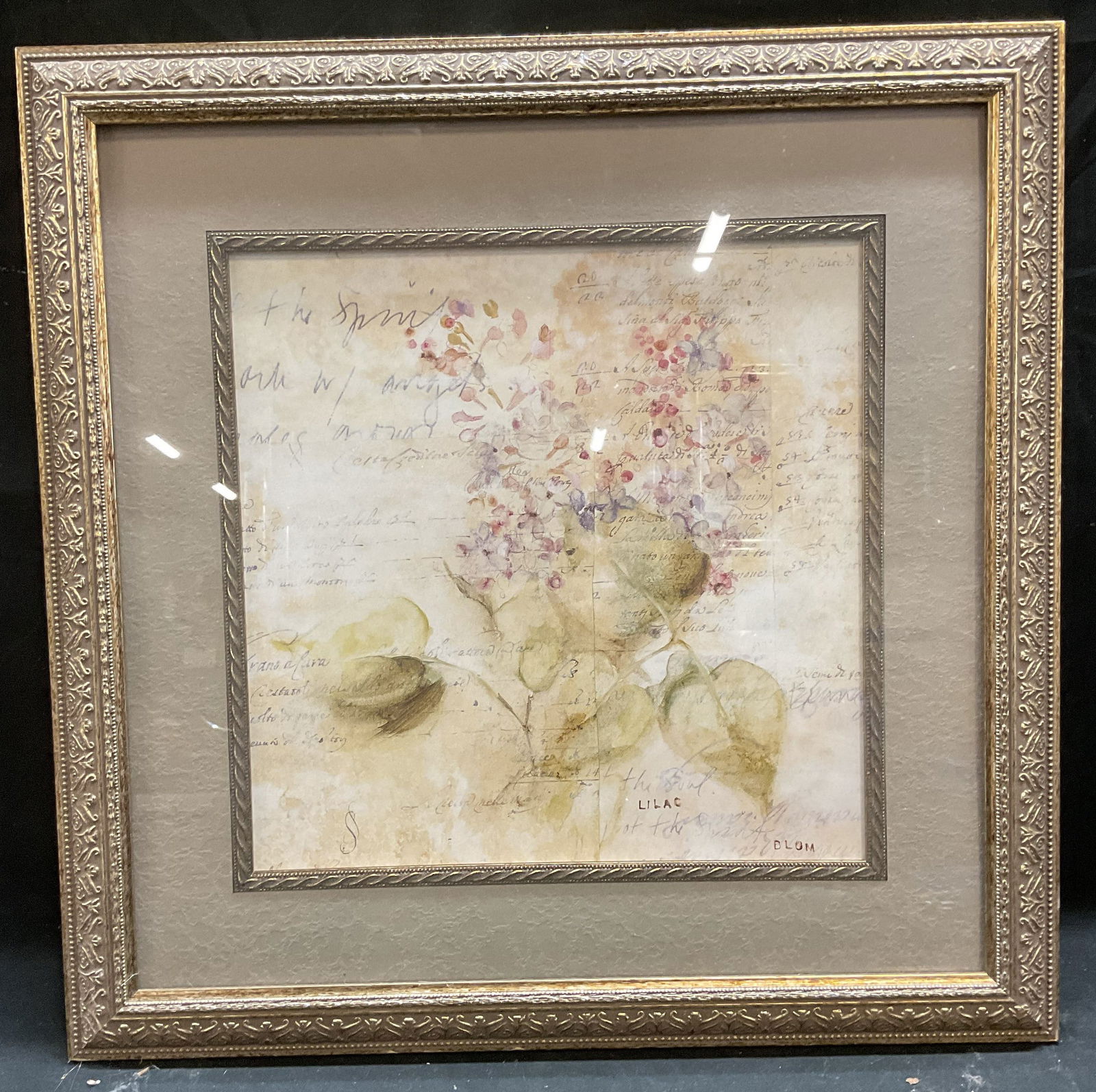 Framed Cheri Blum Hydrangea Lithograph (1 of 6)