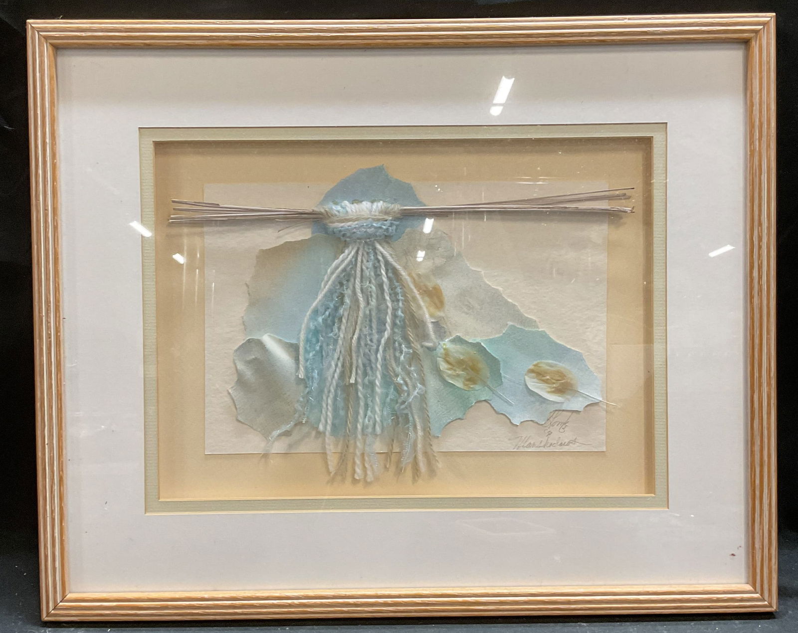 Framed Signed Mixed Media Collage (1 of 6)