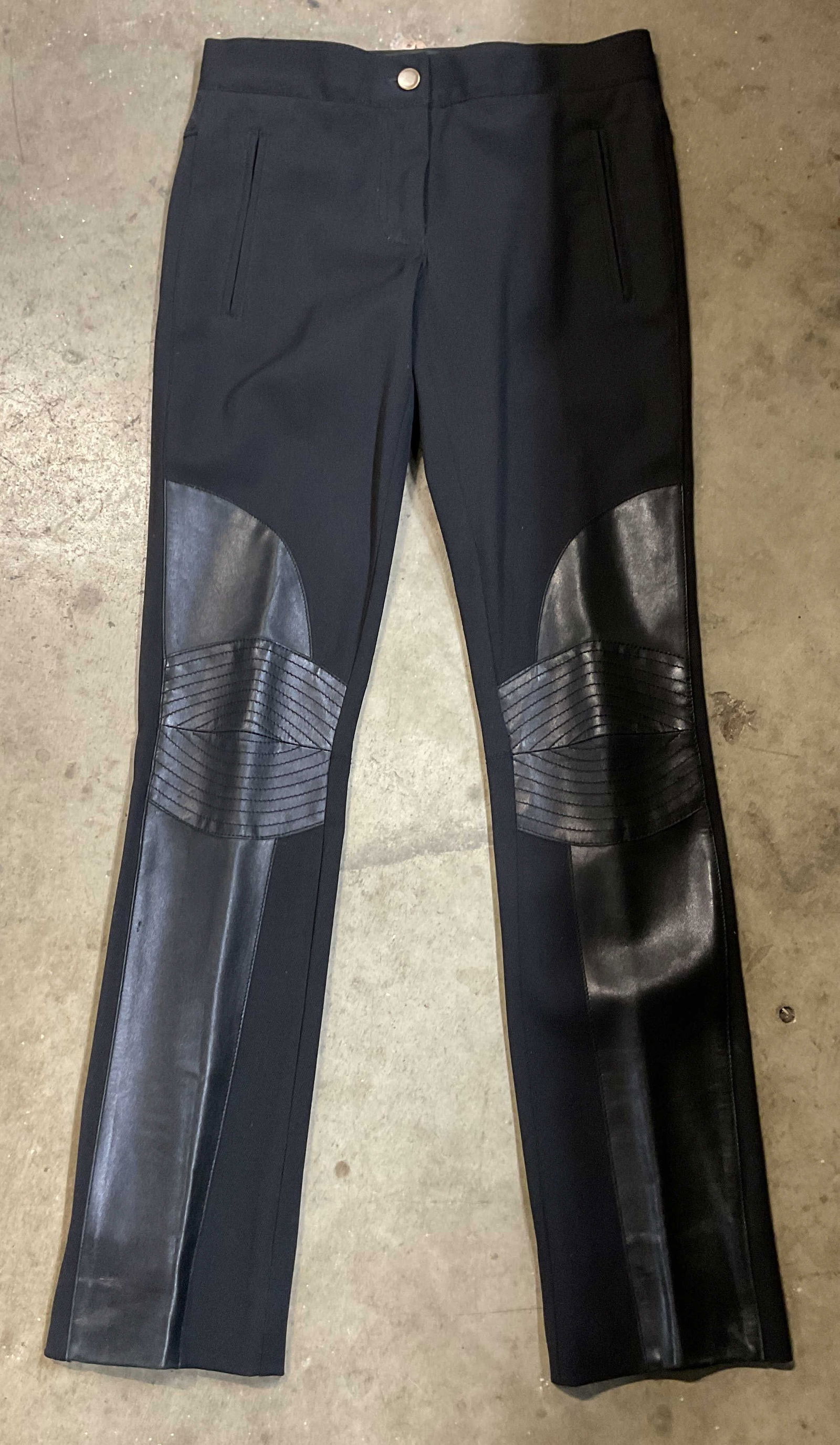 Derek Lam Black Textured Pants Italy (1 of 6)