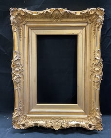 Vintage Ornate Gilt Wood Frame 23in