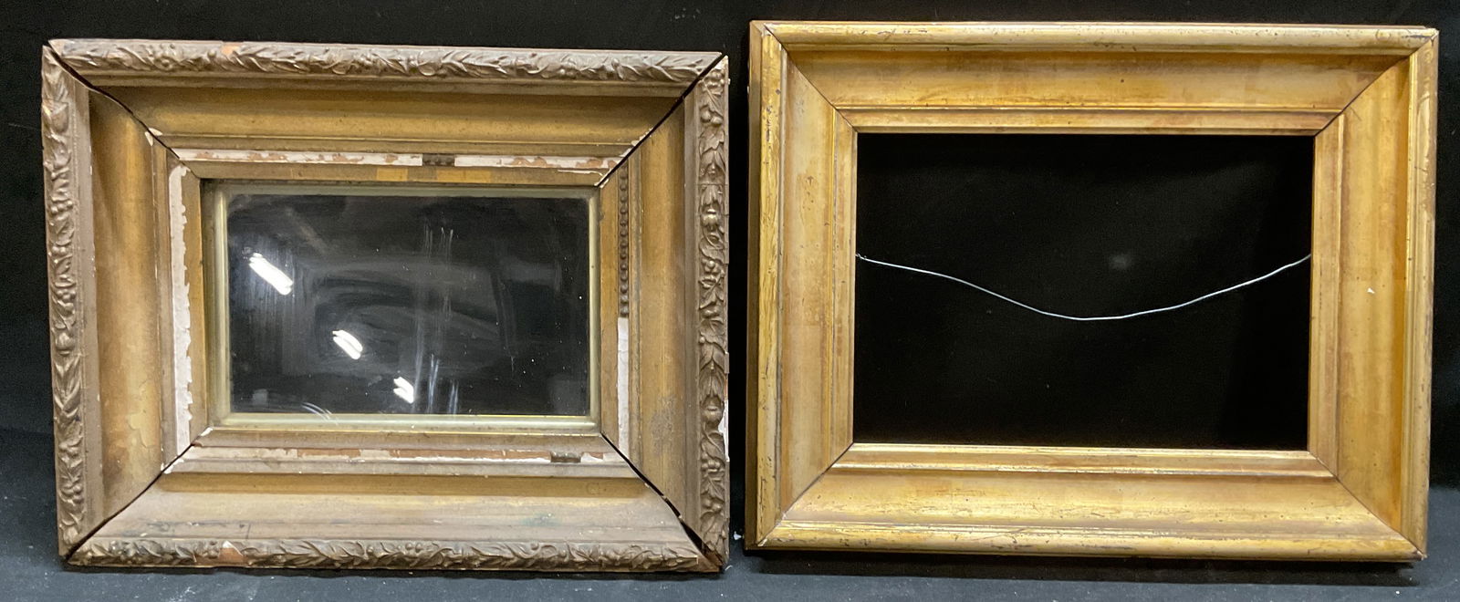Lot 2 Vintage Ornate Gilt Wood Frames (1 of 6)