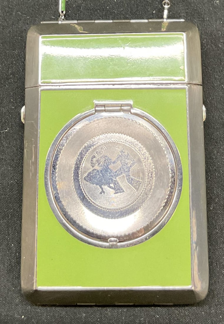 Terri Metal Compact Makeup Case W Pouch (1 of 11)