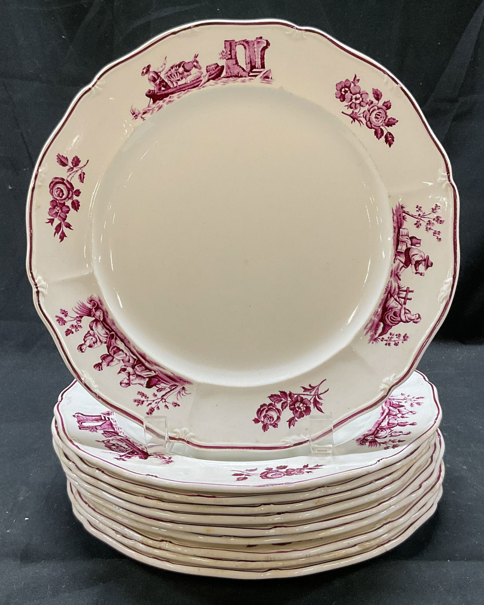 Set 10 Wedgwood Personages Ceramic Plate England (1 of 11)