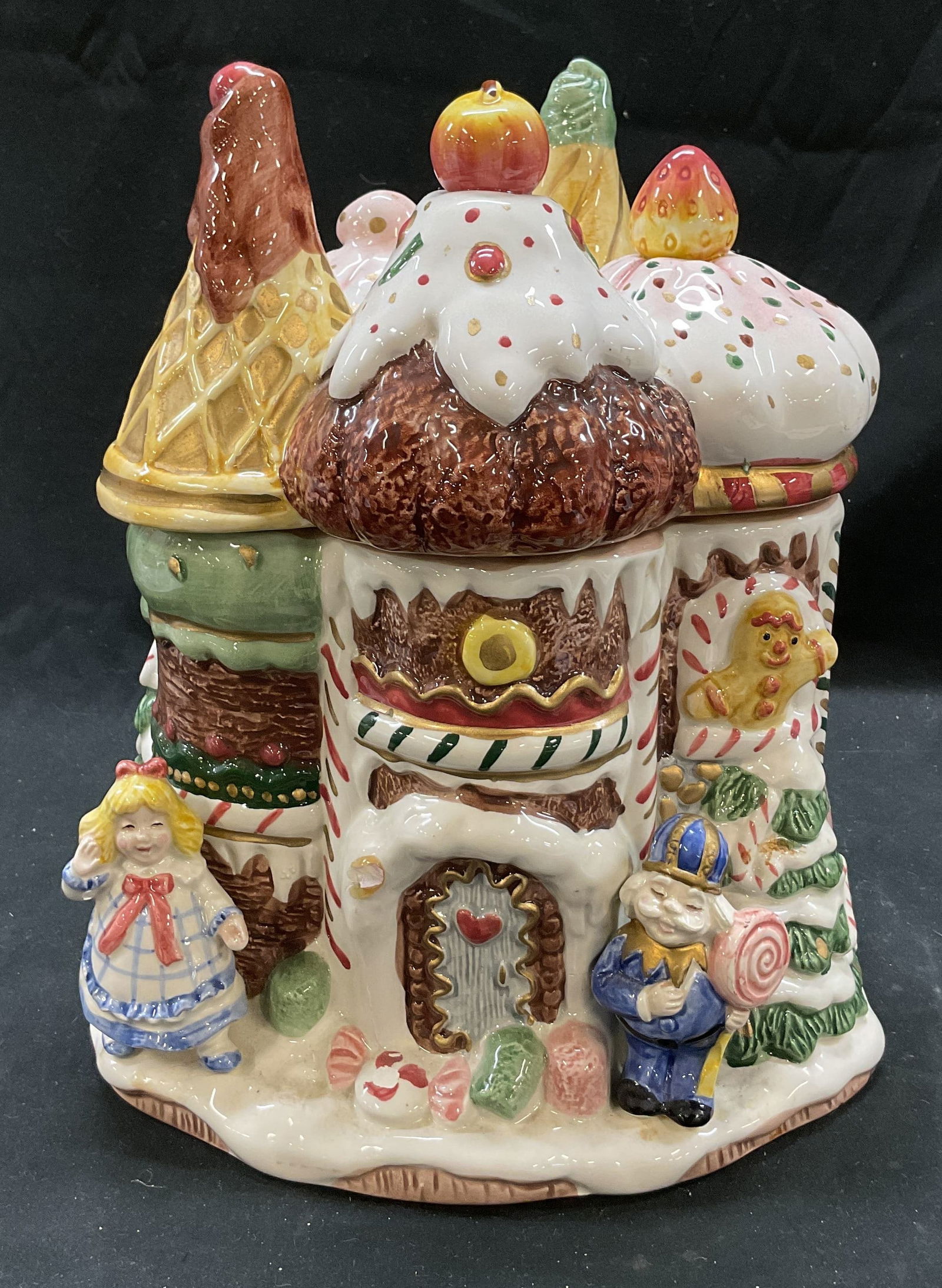 Fitz & Floyd Hand Painted Ceramic Cookie Jar 1992+ (1 of 11)