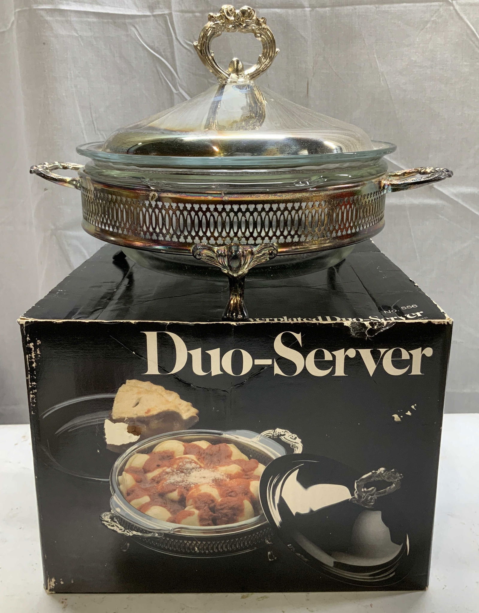 Leonard Silver MFG Dou-Server Silver Plated W Box (1 of 7)