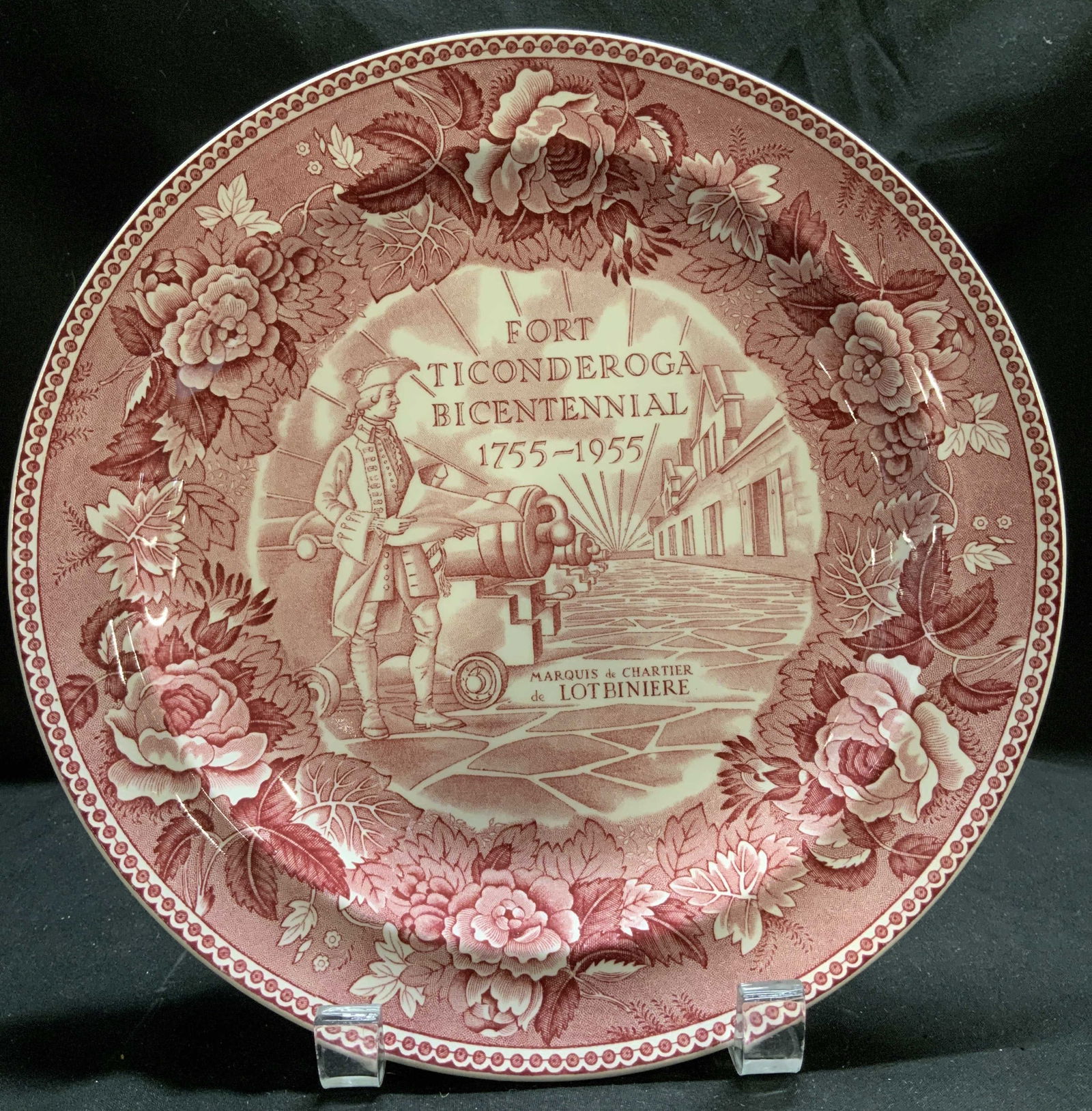Wedgwood Fort Ticonderoga Deco Plate ENGLANS (1 of 6)