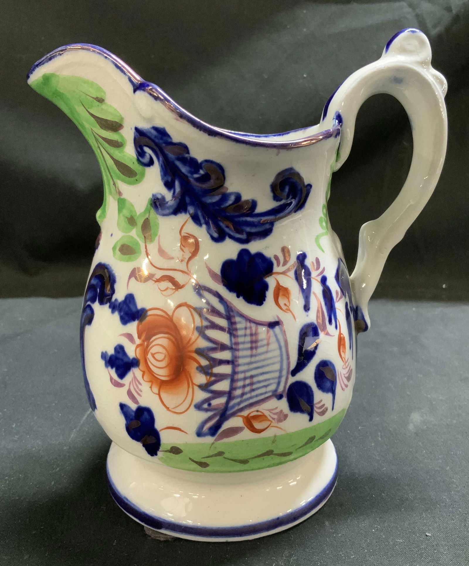 Antique Hand-Painted Floral Ceramic Jug (1 of 6)