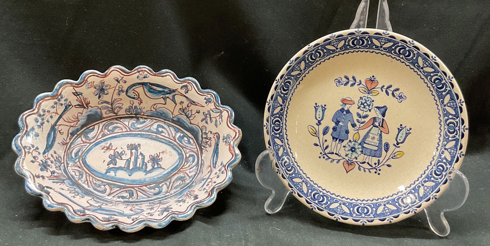 SGND Lot 2 Ceramic Plate & Bowl England Portugal+ (1 of 12)