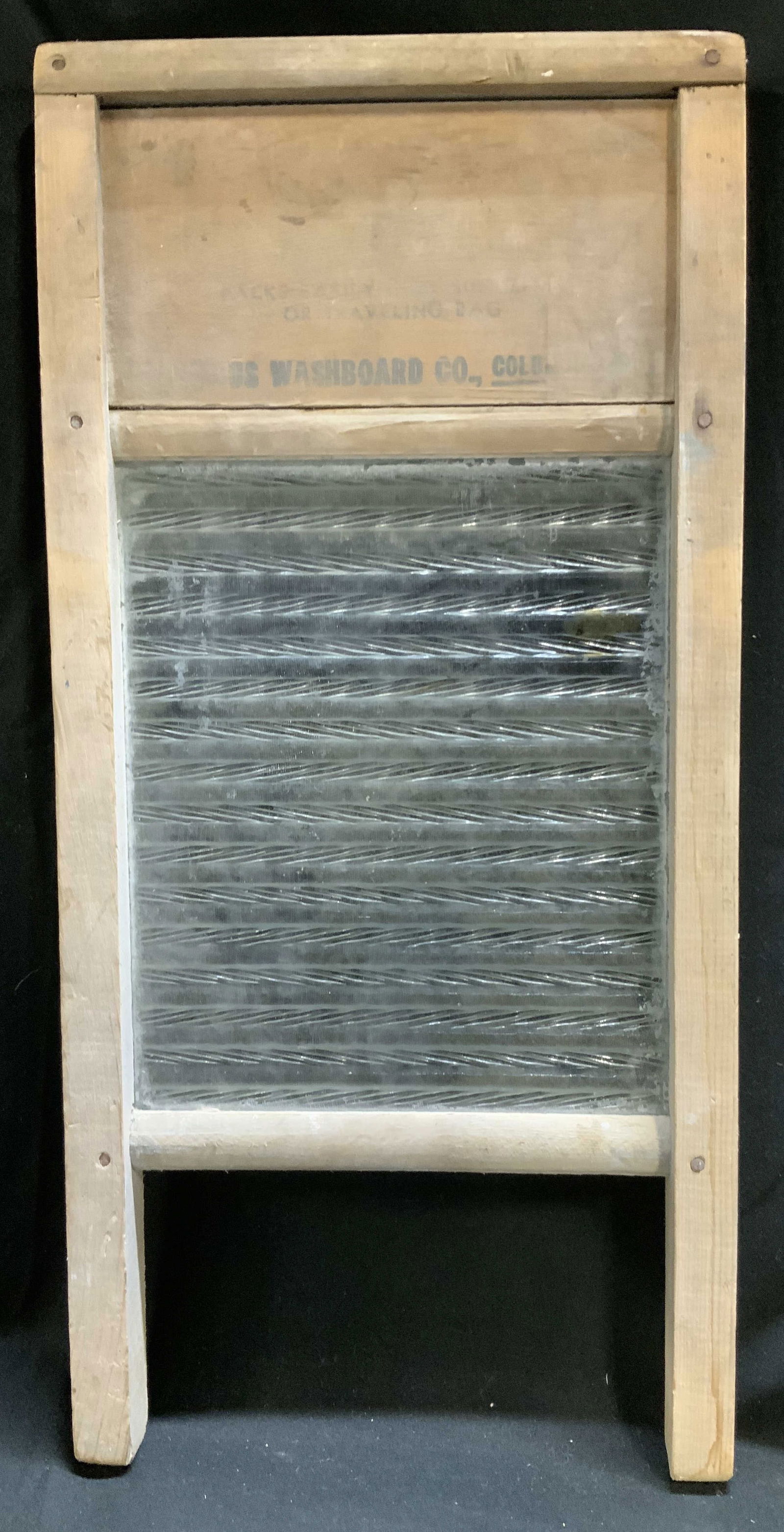 Vtg Wooden & Glass Columbus Washboard Co. (1 of 6)