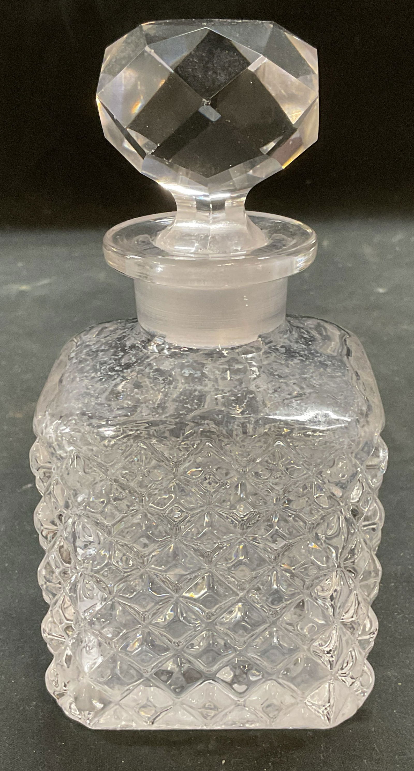 Cut Glass Diamond Cruet Decanter (1 of 6)