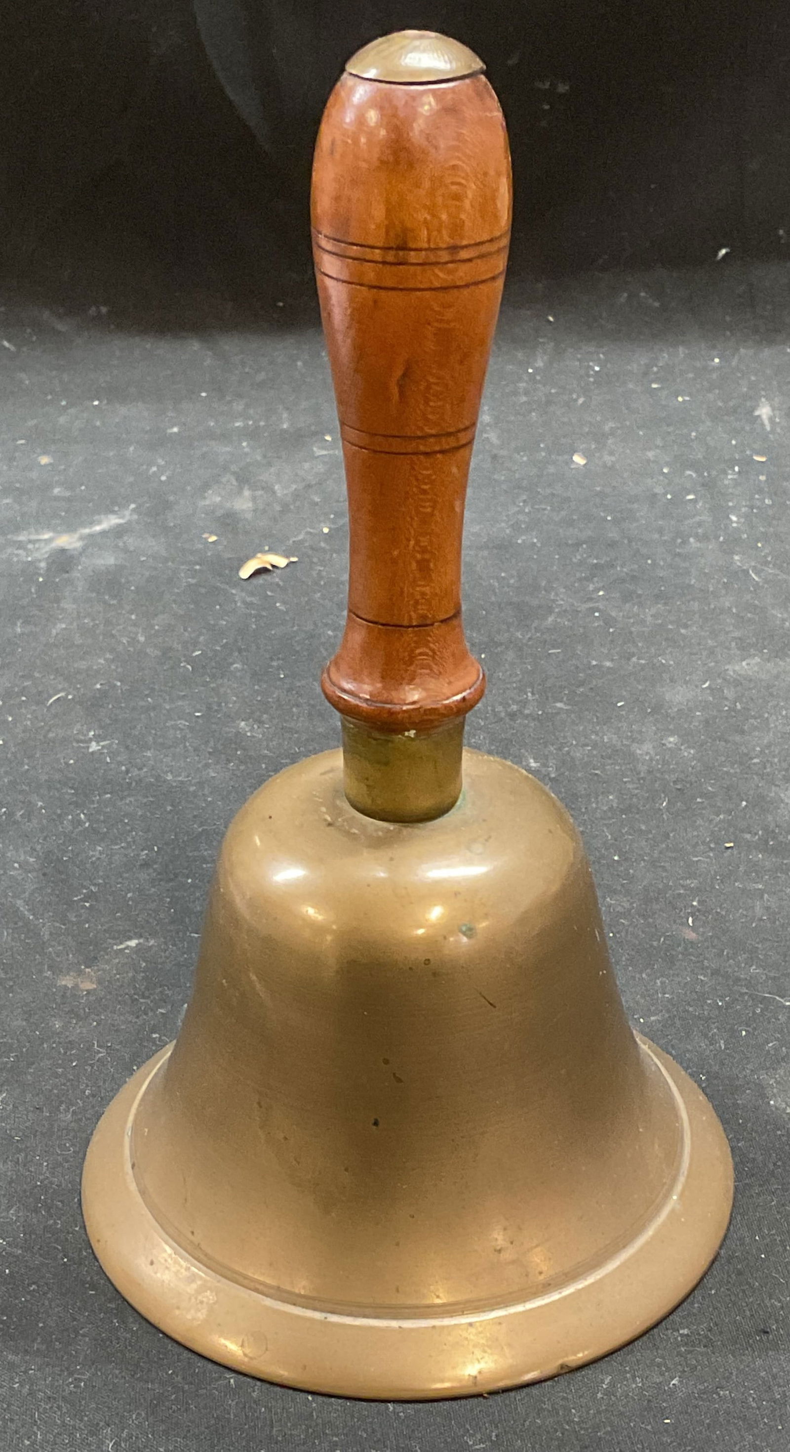 Vintage Brass & Wood Handle Bell (1 of 6)