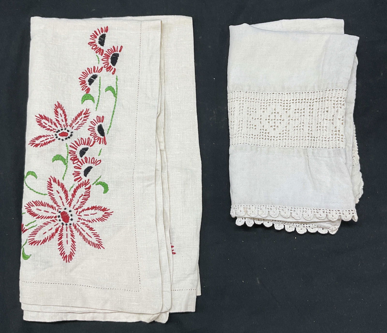 Lot 2 Linen Pillow Case & Tablecloth (1 of 10)