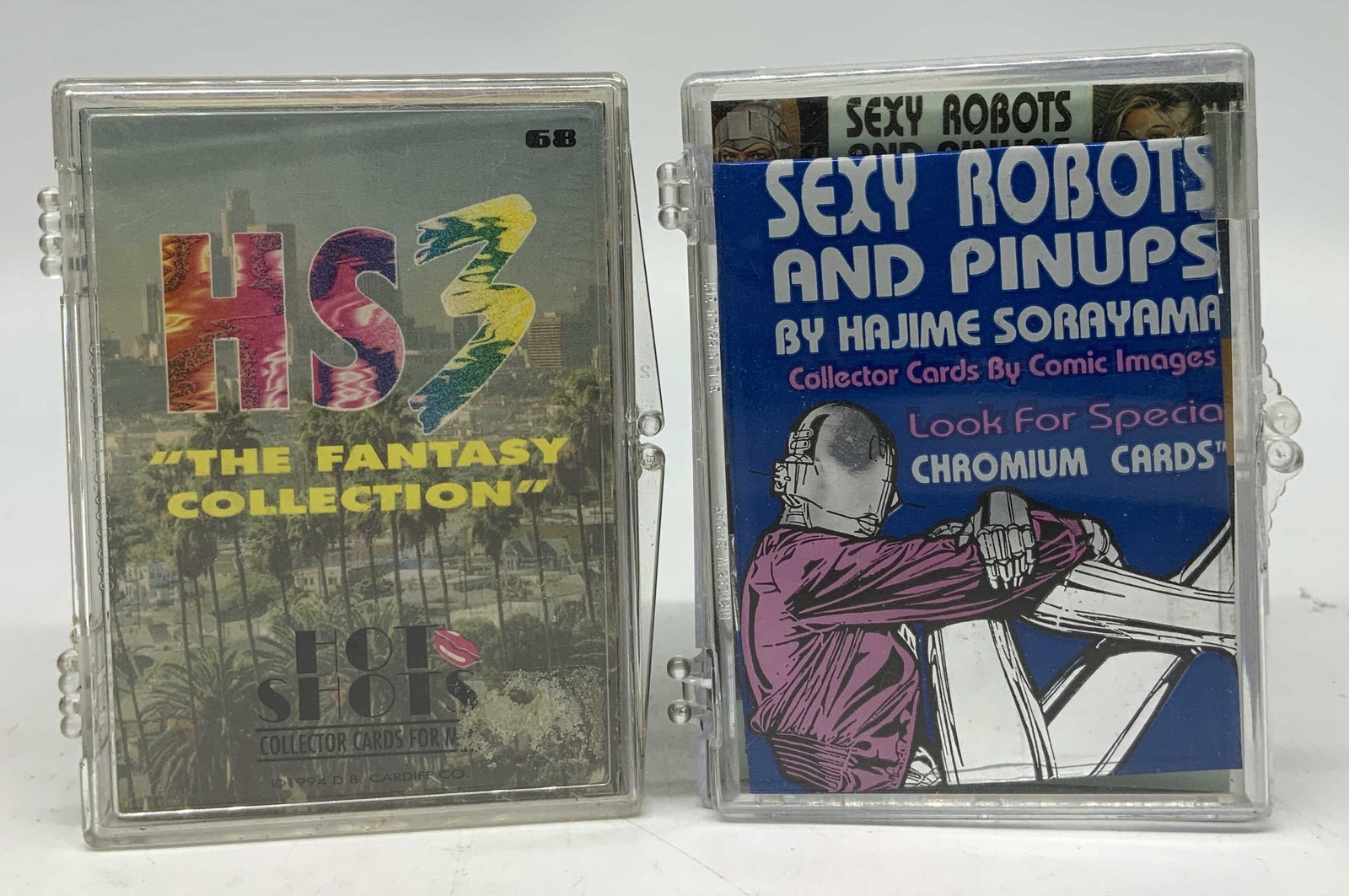 Lot 50+ Sexy Robots & Pinups, HS3 1990s Cards: Lot includes, lot 30+ Sexy Robots & Pinups by Hajime Sorryama. (1993) & lot 30+ Hot Bodz (1994) Hs3 (1994). Cards are assorted & have not been inspected individually. Explicit images on cards. Comes i