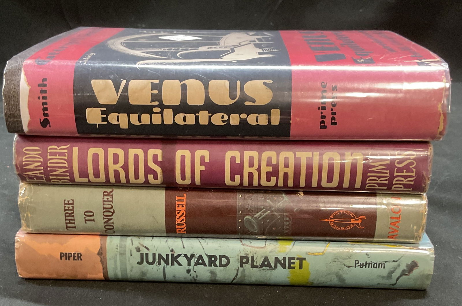 Lot 4 Vtg Sci Fi Books, George O Smith+ 1940s-60s (1 of 7)