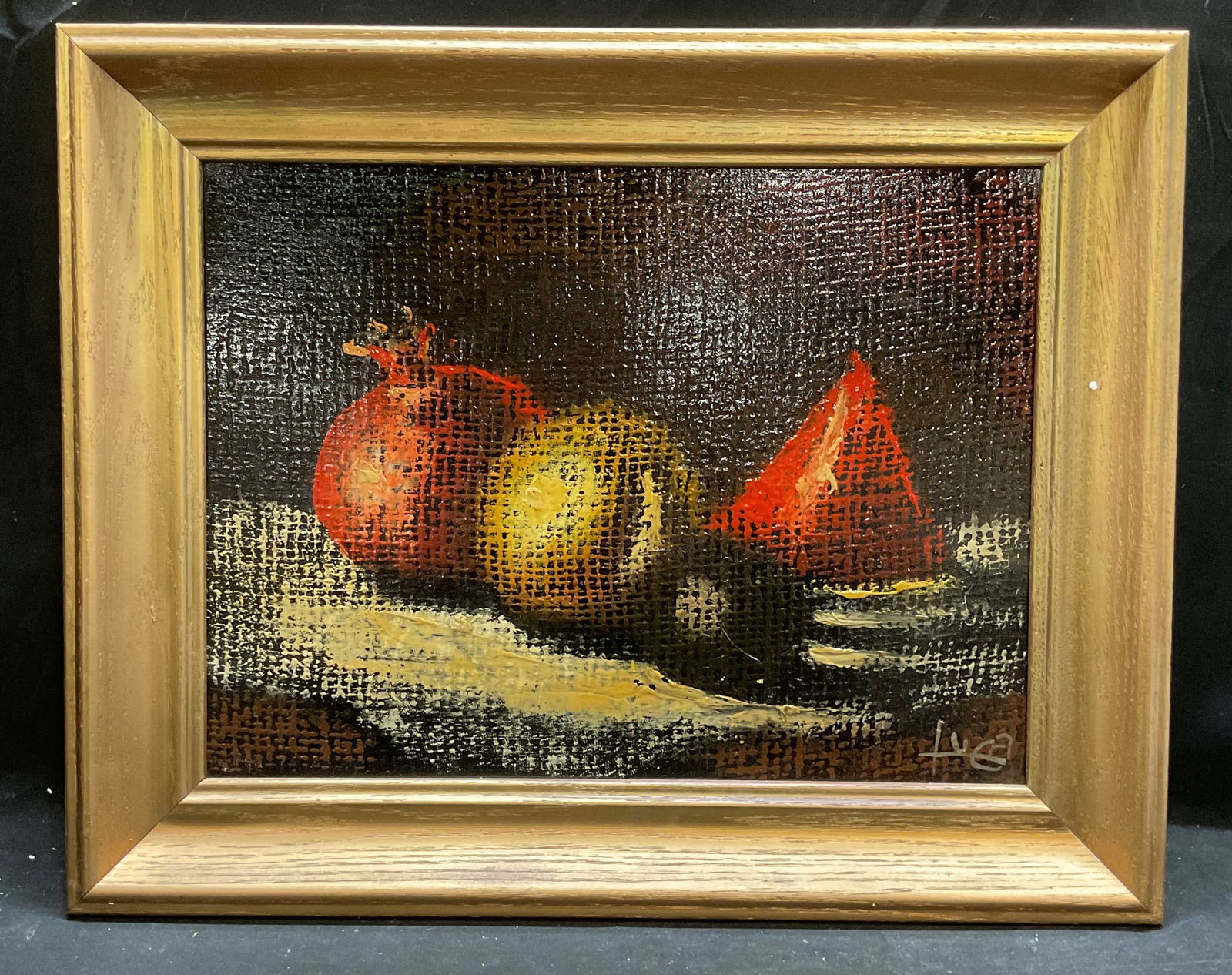 Signed Luca Still Life Fruit Oil Painting, Italy (1 of 6)