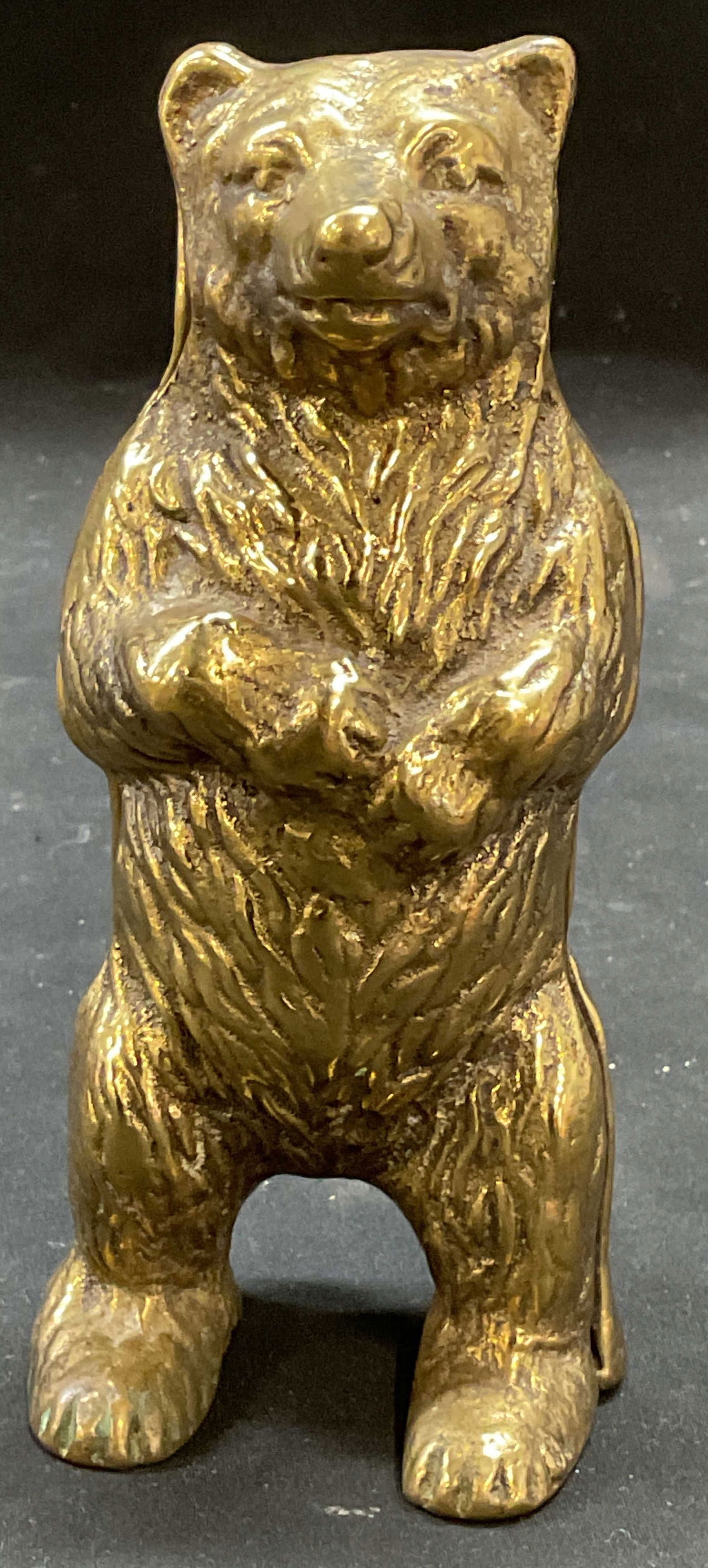 Vintage Cast Brass Bear Coin Bank (1 of 6)