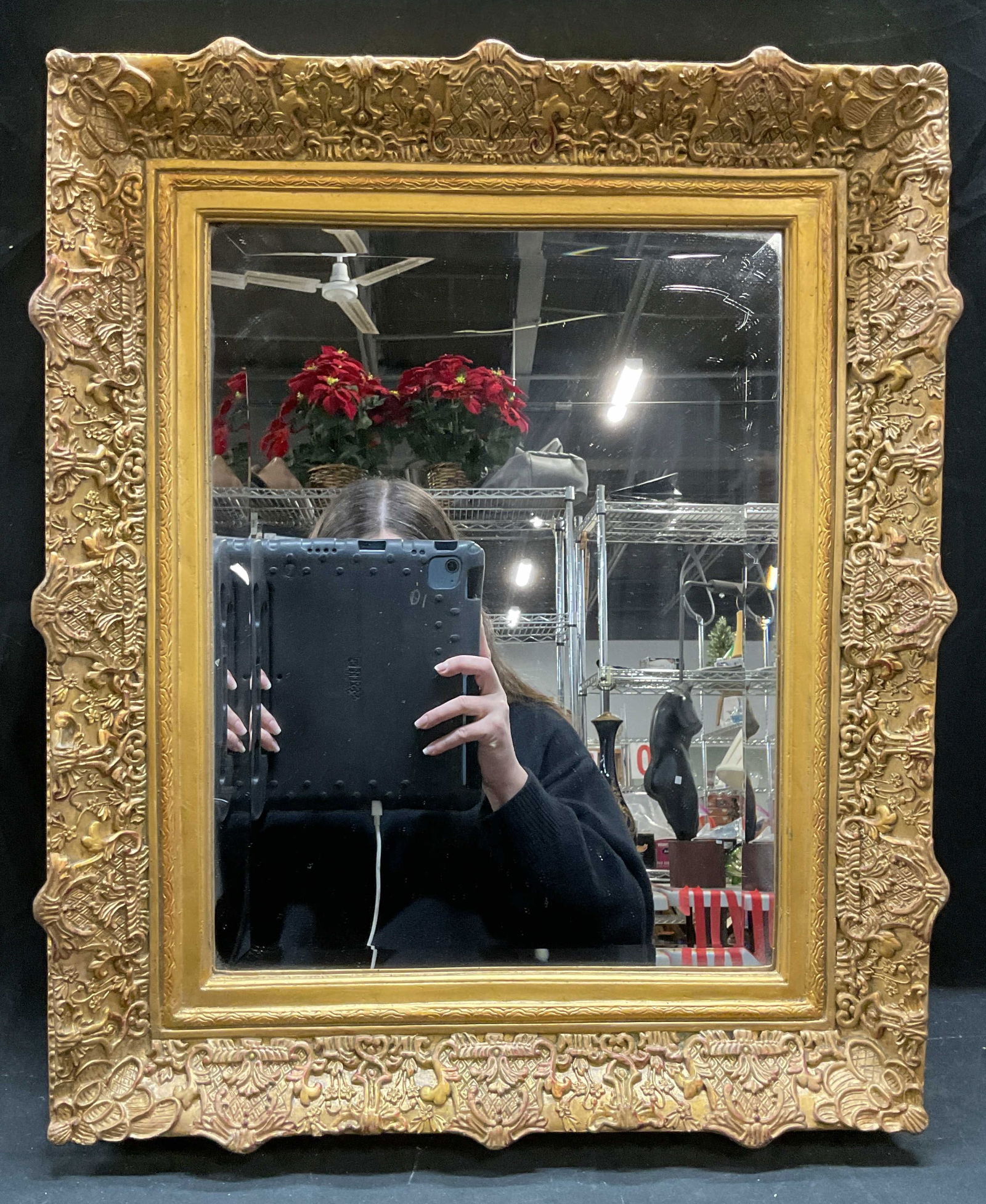 Vintage Gilt Wood Wall Mirror (1 of 6)