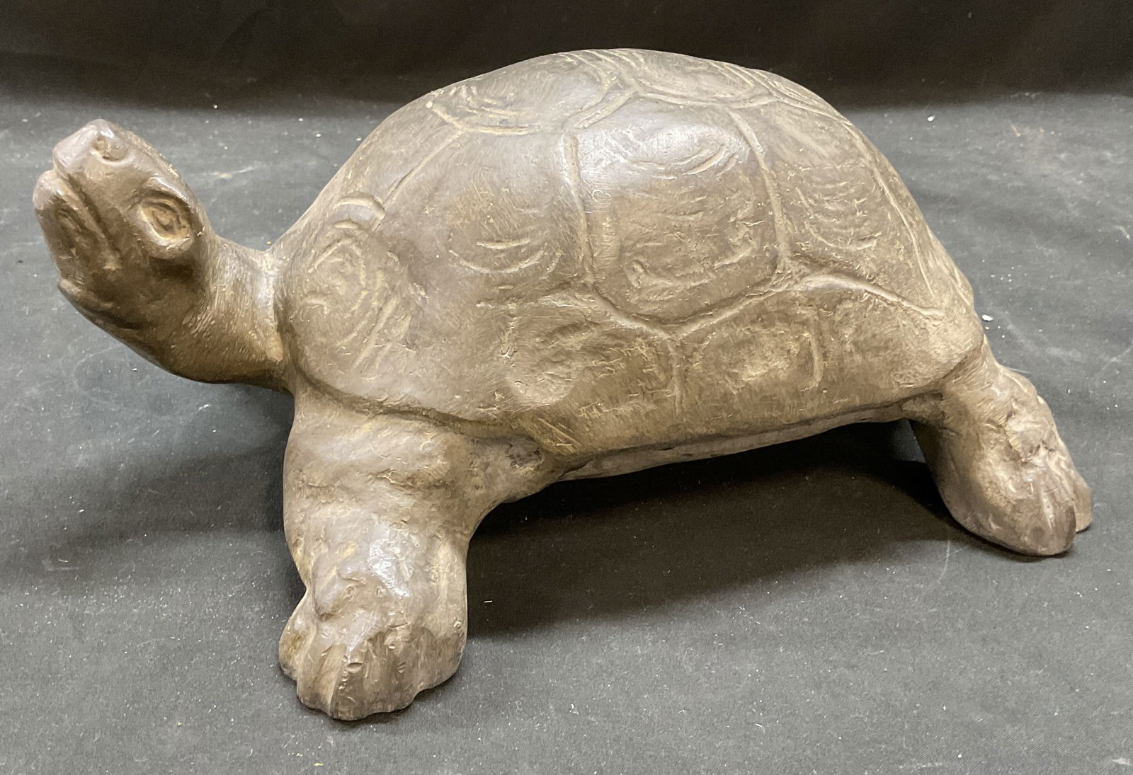 Cast Metal Turtle Garden Statue, 12 In Long (1 of 6)