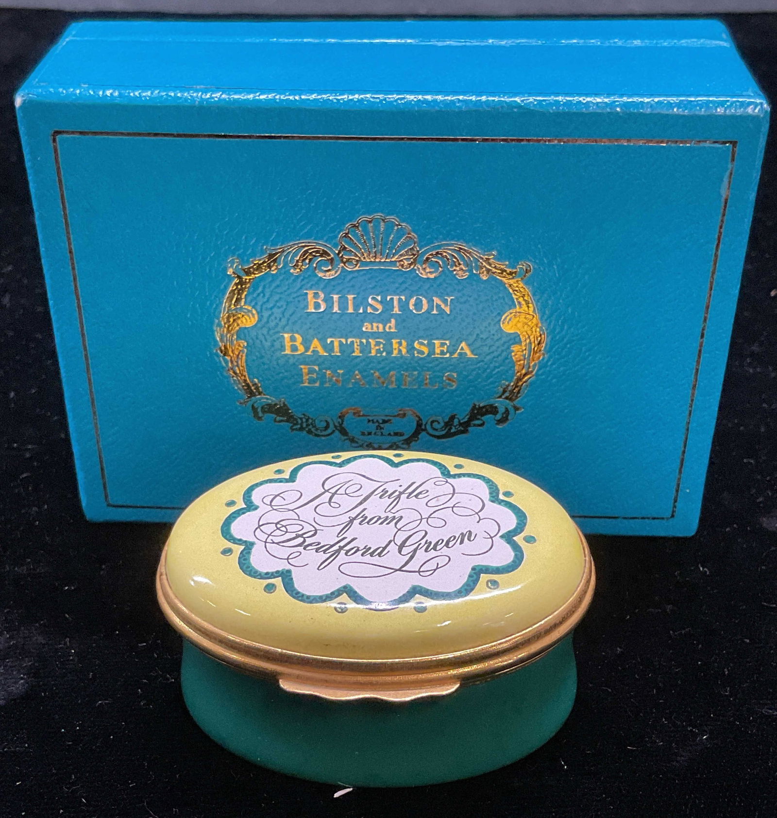 Vtg Halcyon Days Enamel Bedford Trinket Box England (1 of 8)
