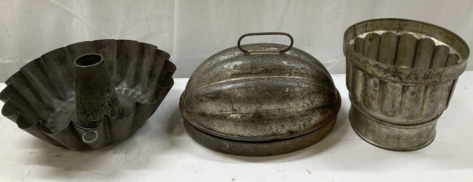 Lot 3 Vntg Assorted Tube & Pudding Molds KREAMER (1 of 7)