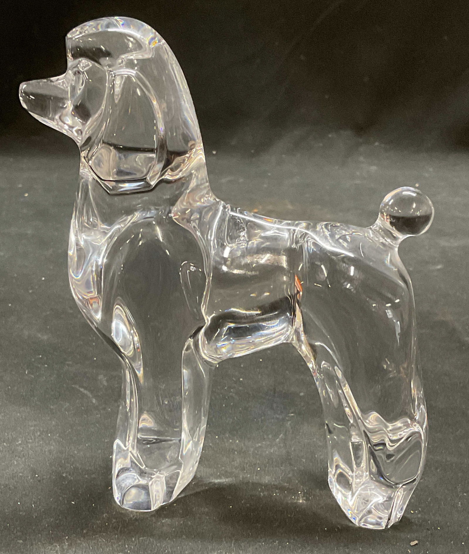 Baccarat Crystal Poodle Dog Figurine, France (1 of 7)
