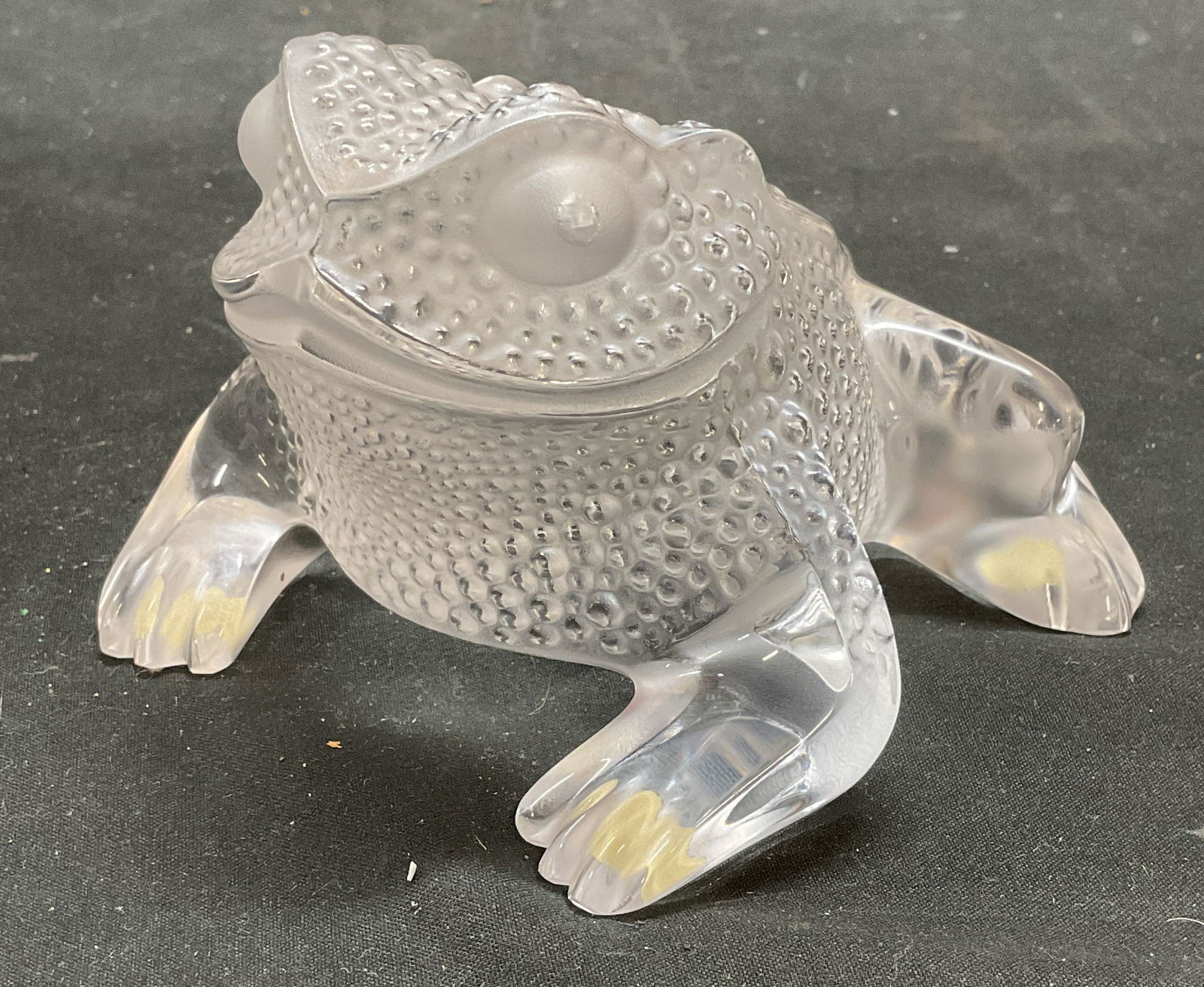 Lalique Crystal Gregoire Toad Figurine, France (1 of 7)