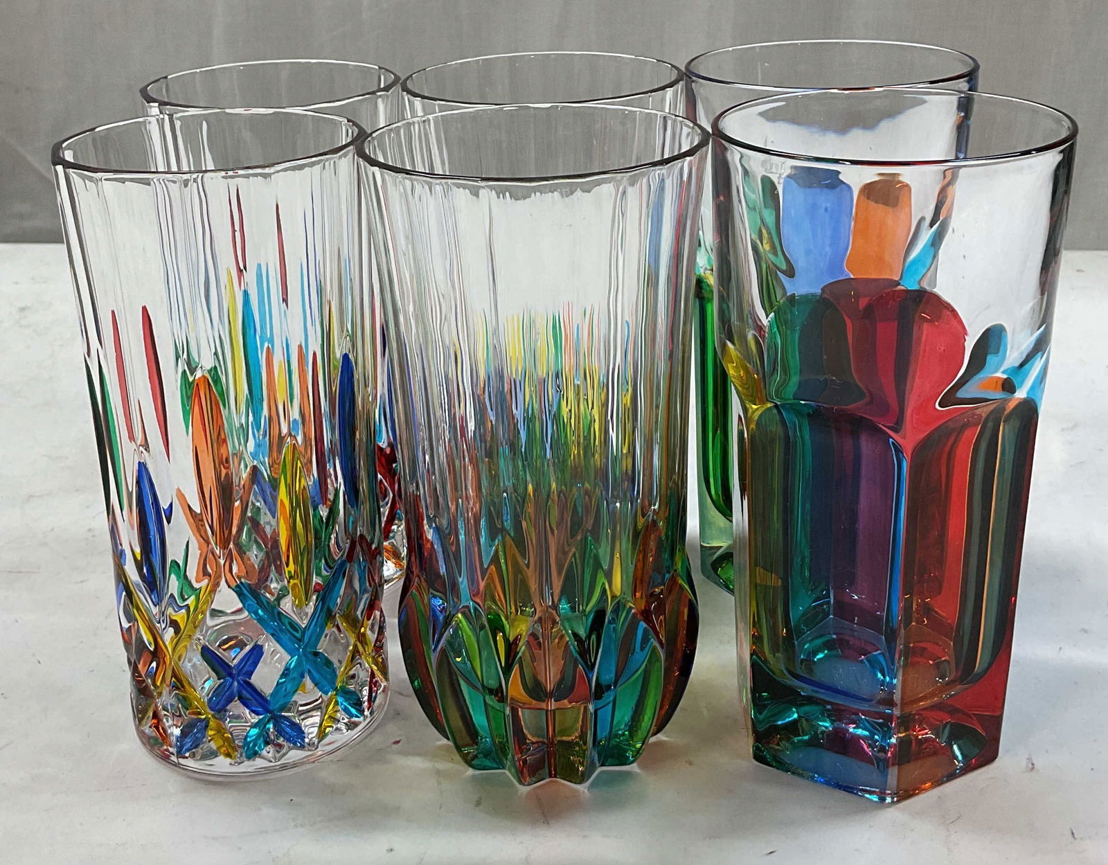 Lot6 Murano Italy&More Handmade Decorated Glasses (1 of 16)
