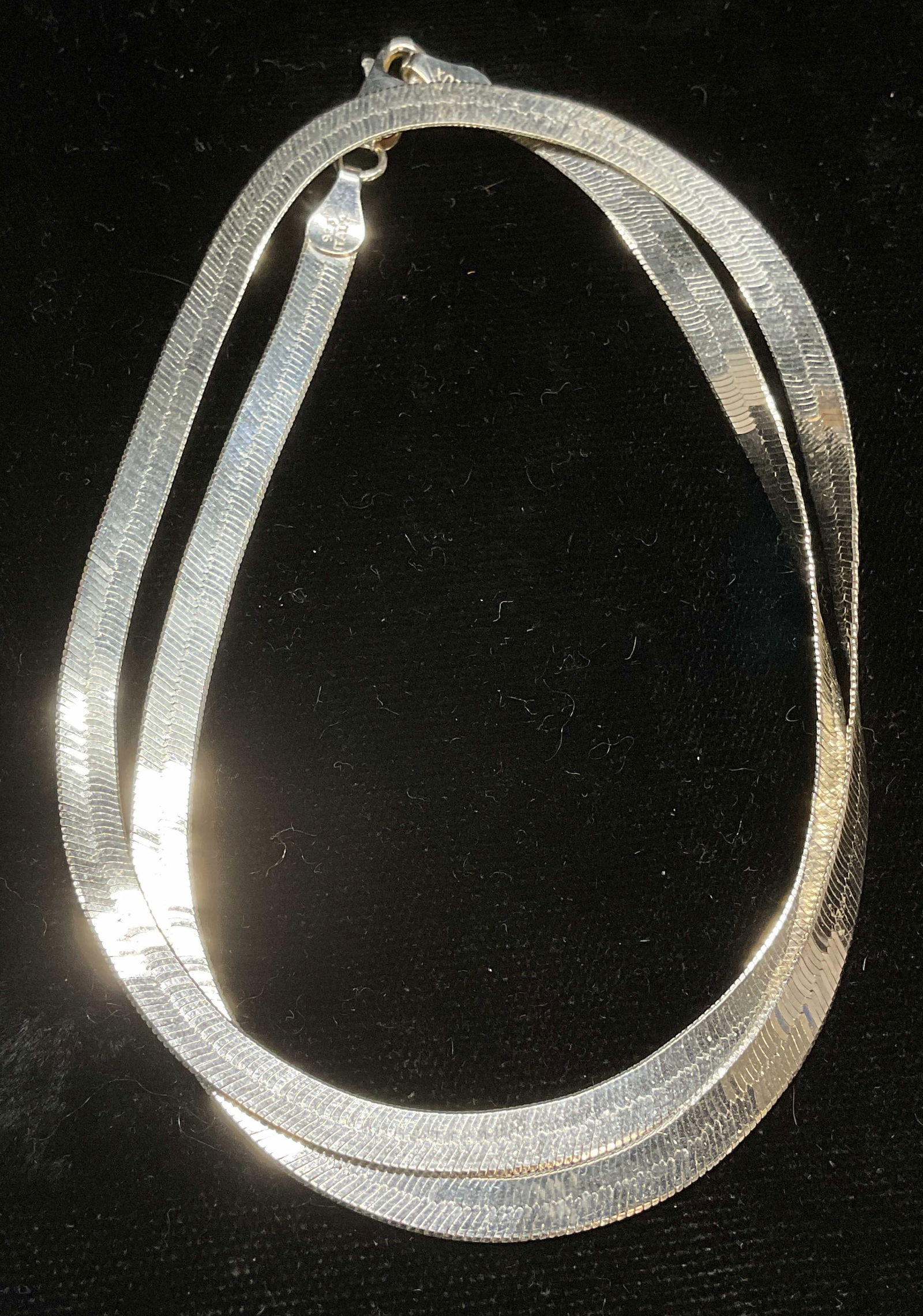 P Lux Sterling Silver Omega Chain Necklace Italy (1 of 6)
