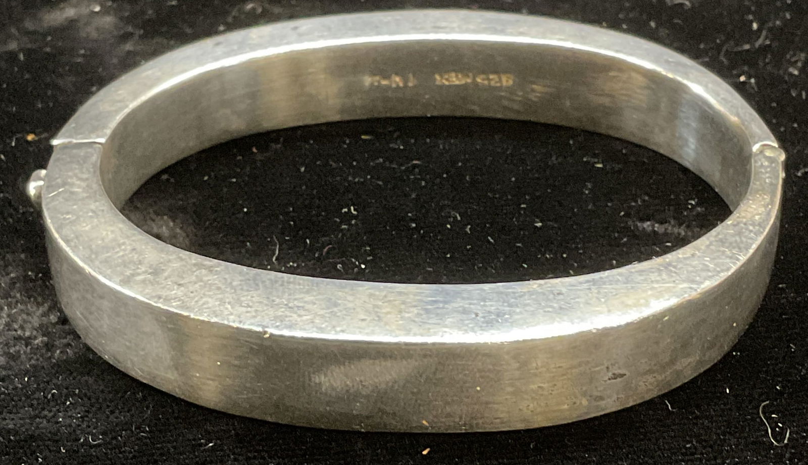 Vintage Sterling Silver Bangle Bracelet, Mexico (1 of 6)